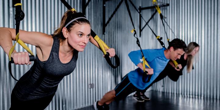 TRX circuit training workout in Elmhurst